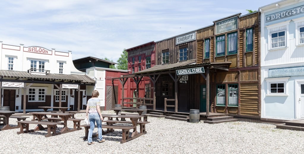 Die Westernstadt auf dem Gelände der Karl-May-Festspiele.