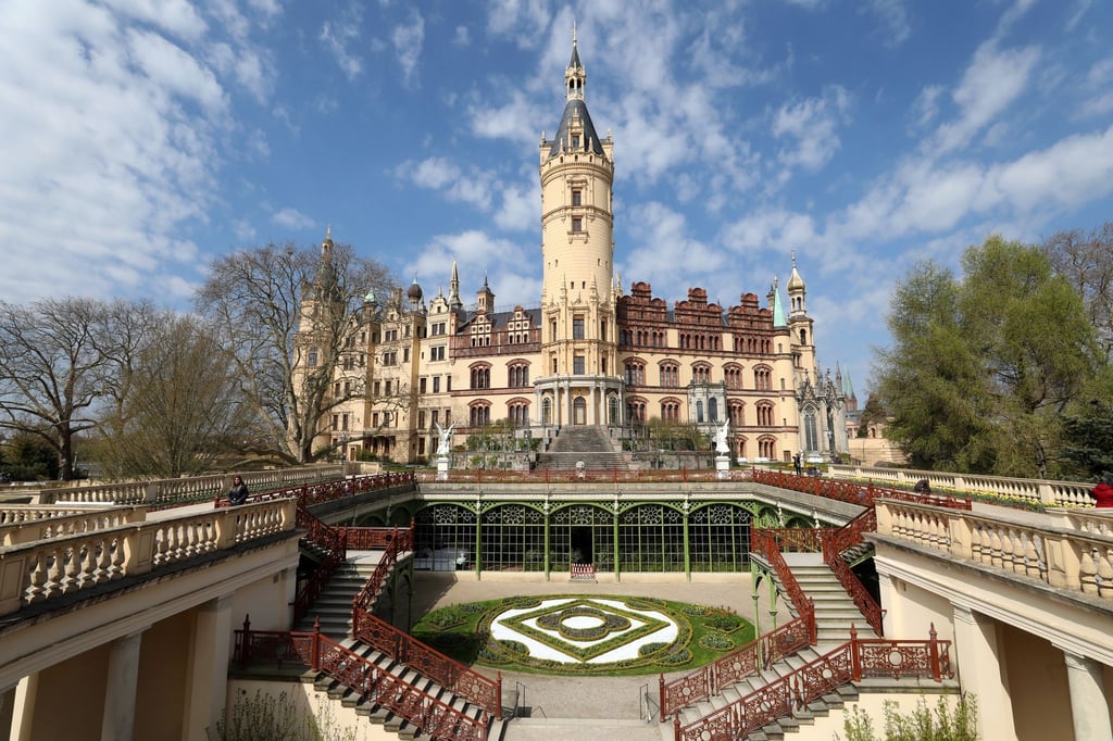 Das Schweriner Schloss, Sitz des Landtages.