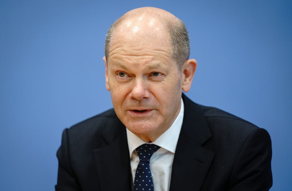 Olaf Scholz (SPD) spricht.