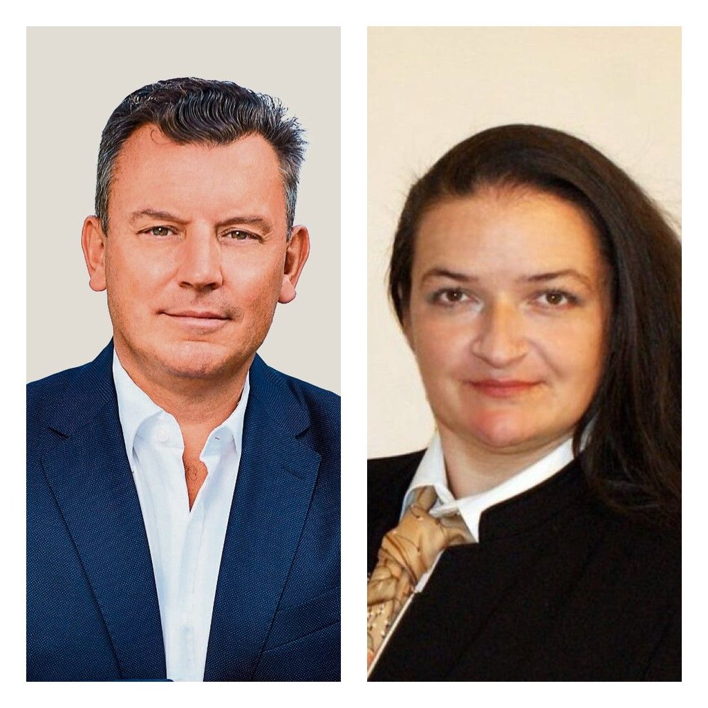 Die beiden Kandidaten: André Schröder (CDU) und Cathèrine Kayser (AfD)