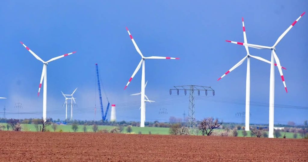 Ein Windpark.