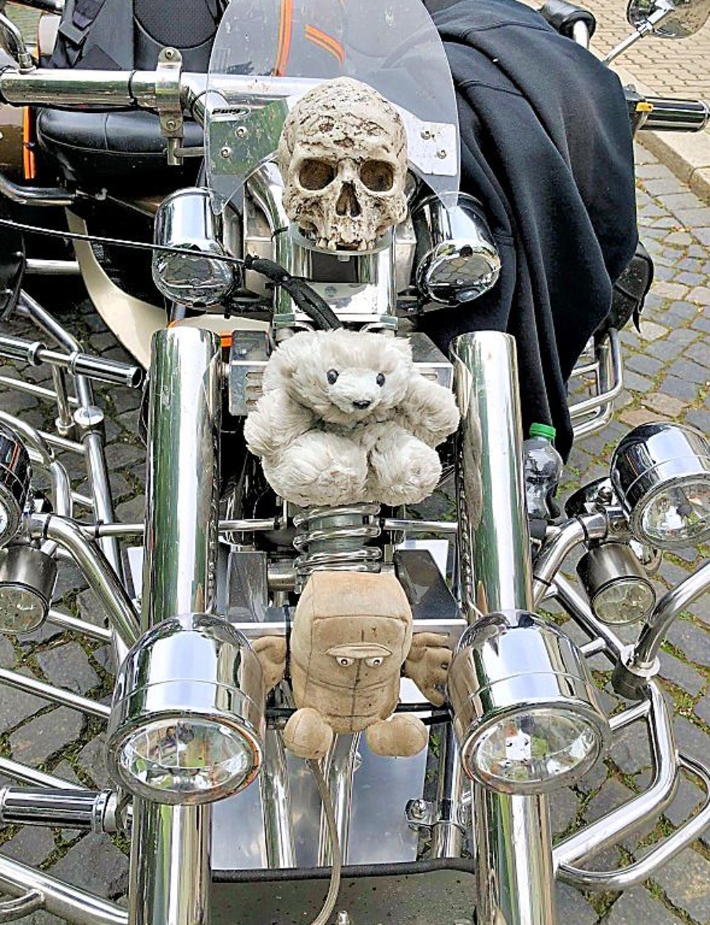 Schmuck am Trike. 