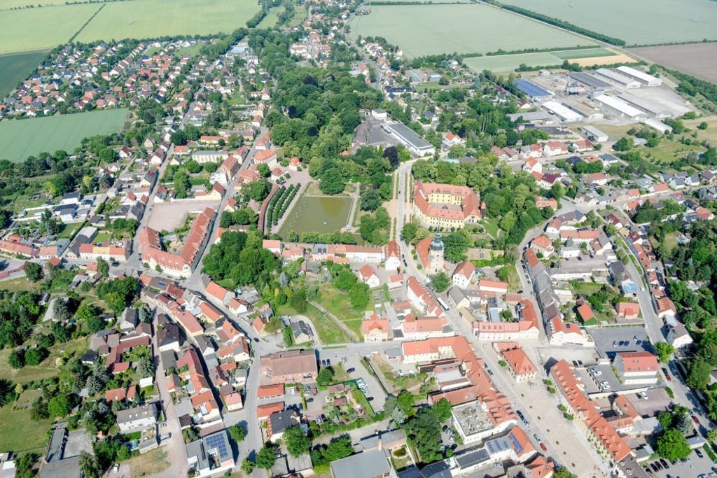 Luftbild Bad Lauchstädt.