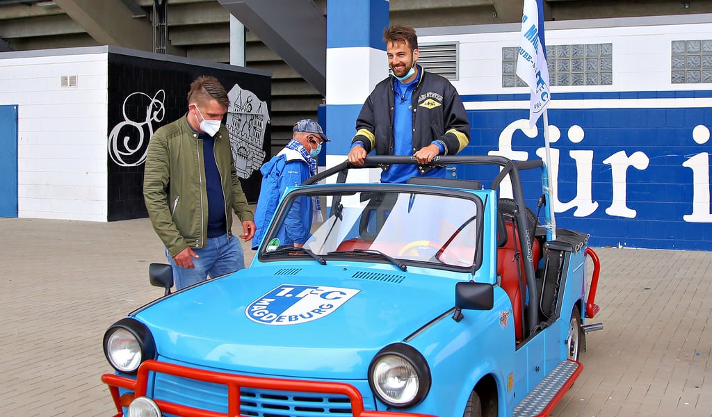 Christian Beck (rechts) lebt fortan ein Pendler-Dasein: Die Ikone des 1. FC Magdeburg läuft künftig für den Regionalligisten BFC Dynamo in der Bundeshauptstadt auf, bleibt mit seiner Familie aber an der Elbe wohnen.