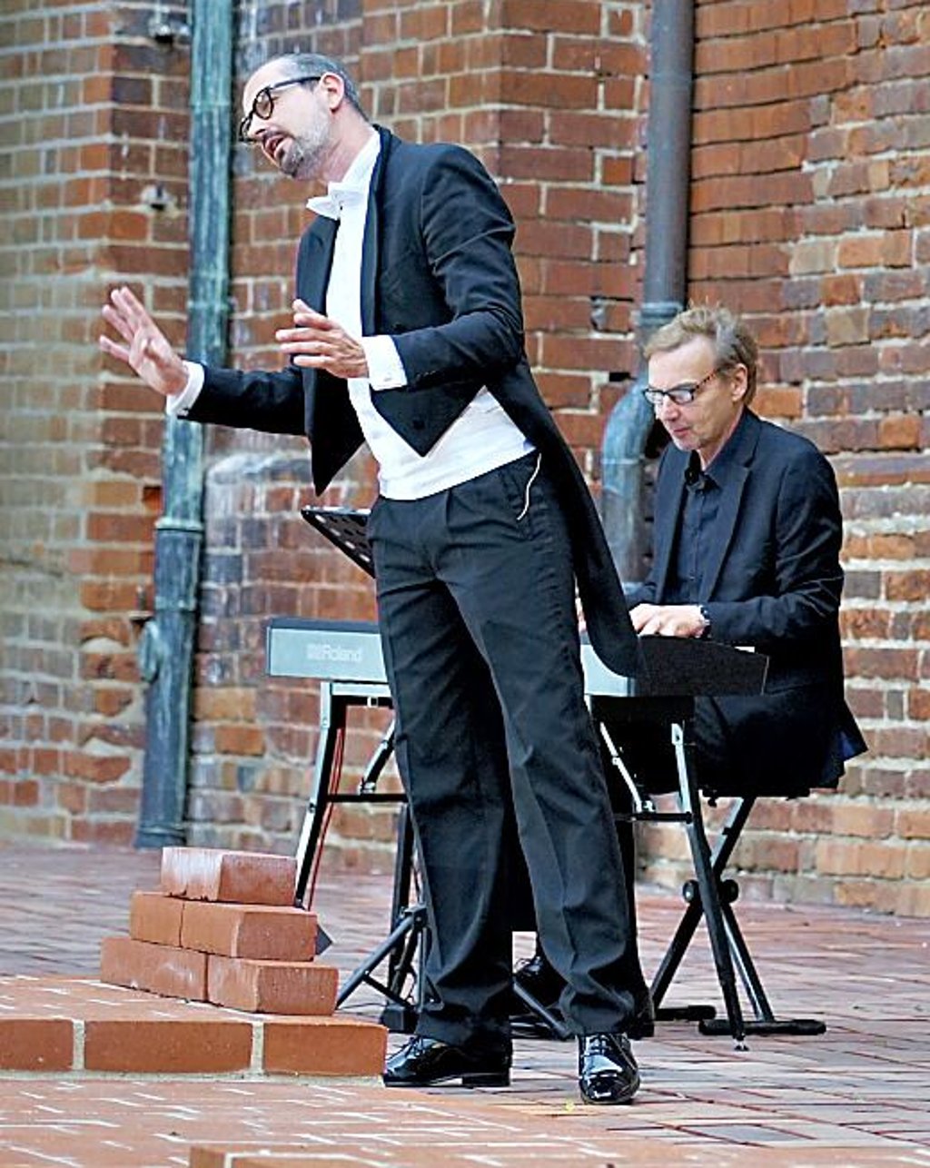 Andreas Müller und Andreas Dziuk traten 2020 im Kloster auf.