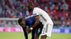 Gerieten in München kurz aneinander: Antonio Rüdiger (r) und Paul Pogba.