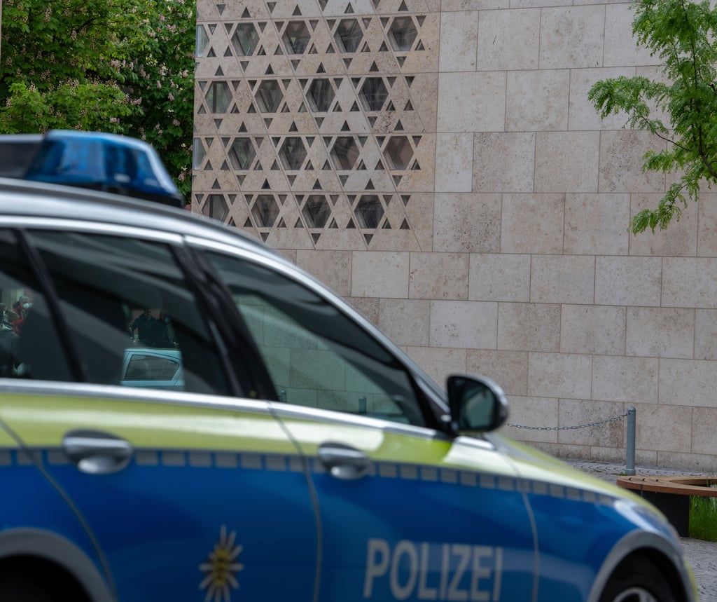 Ein Polizeiwagen im Einsatz