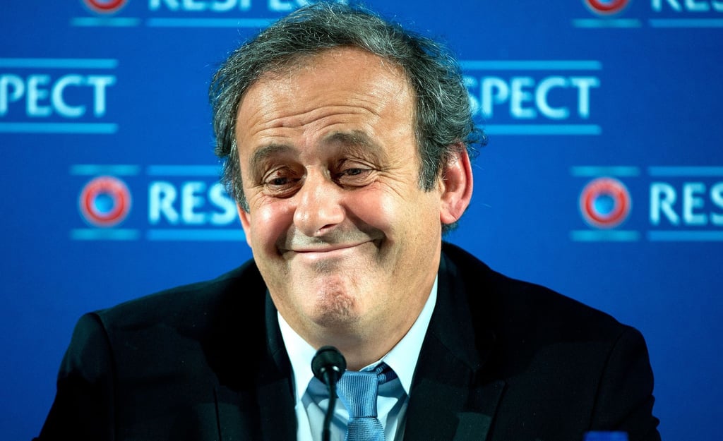 Vor der Rückkehr in den organisierten Fußball: Michel Platini.