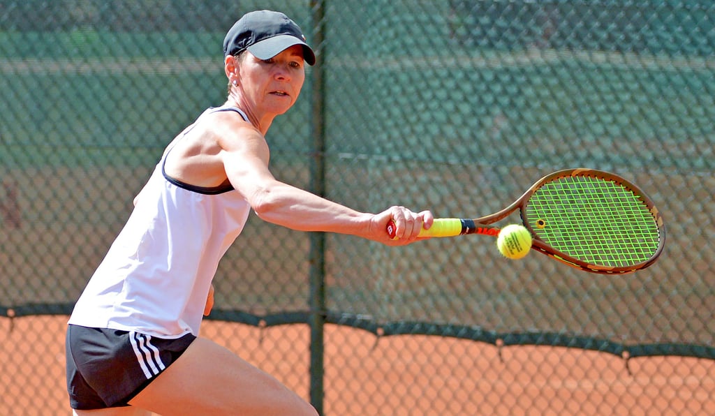 Gabriele Sobania-Henning (SG Einheit Stendal) gewann mit dem Damen 40 deutlich 6:0 gegen Lok. Blankenburg.