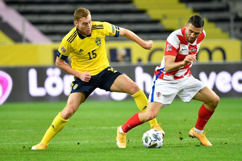 Ist zurück bei Schwedens Nationalteam: Dejan Kulusevski (l).