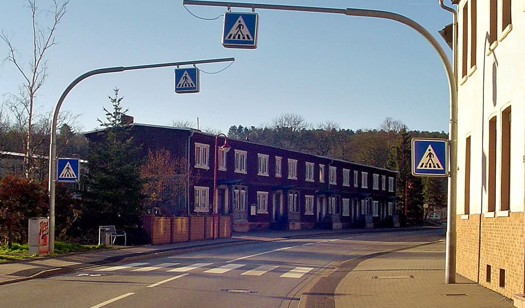 Die alten Schlafhäuser in der Friedensallee in Mansfeld