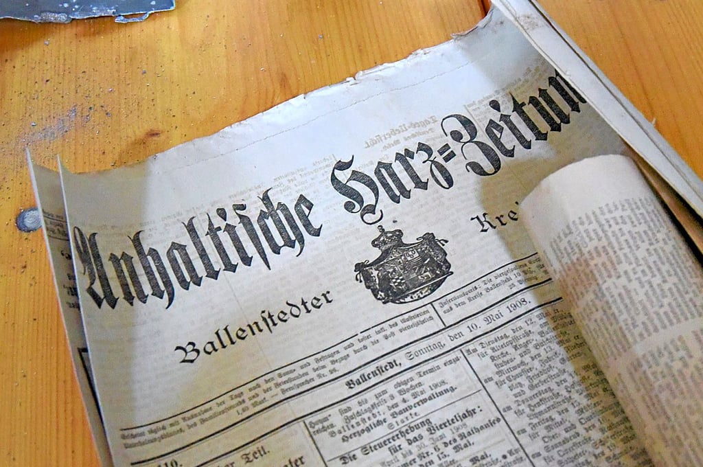 Spannende Meldung gibt es in der Anhaltischen Harz-Zeitung von 1908.