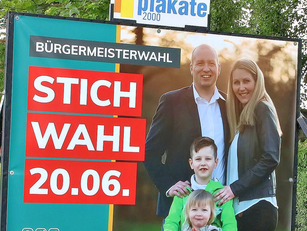 David Breitenbach auf seinem neuen Plakt