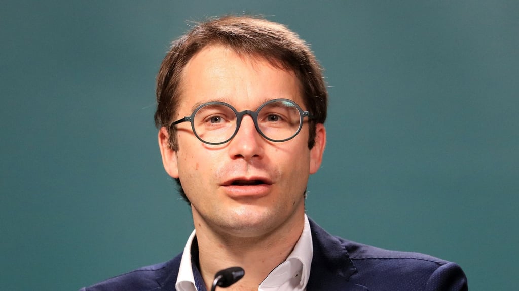 Sebastian Striegel (Bündnis 90/Die Grünen), Landesvorsitzender der Grünen in Sachsen-Anhalt. Foto: Peter Gercke/dpa-Zentralbild/dpa/Archivbild