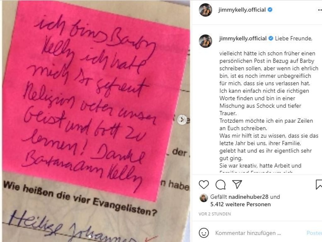 Fast zwei Monate nach diesem schlimmen Verlust meldet sich nun erstmals ihr Bruder Jimmy Kelly auf seinem Instagram-Kanal zu Wort.