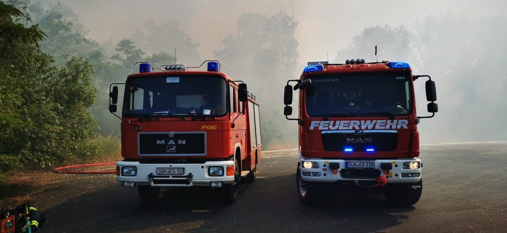 Feuerwehreinsatz bei Calbe am Donnerstag.