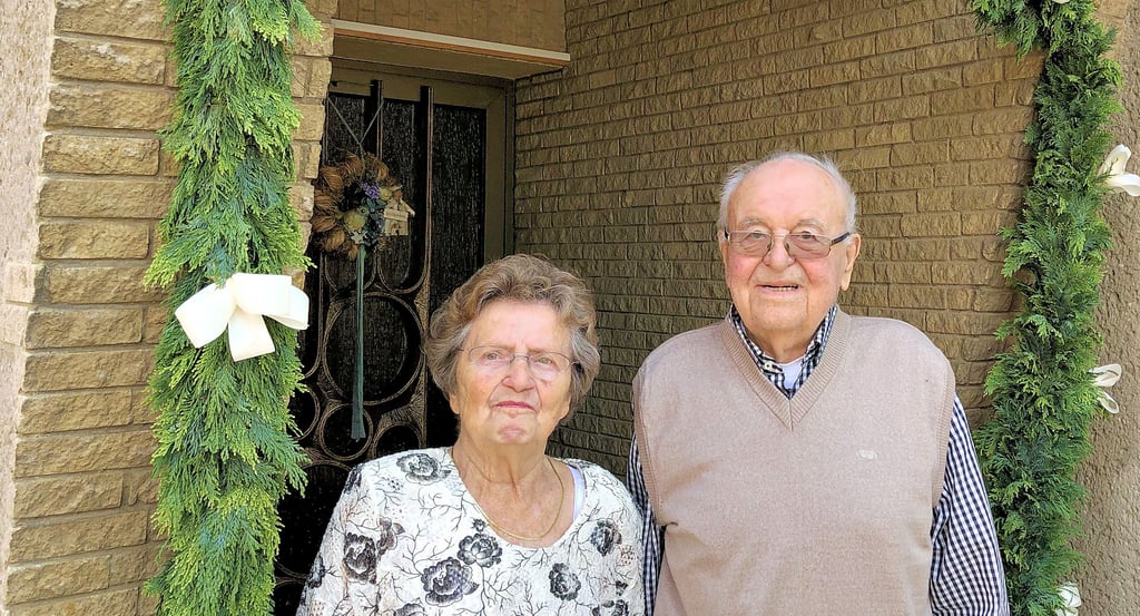 Ursula und Ehrhardt Sölle aus Oberkaka sind seit 70 Jahren verheiratet und feierten ihre Gnadenhochzeit.