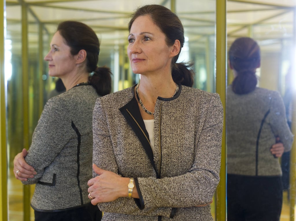Karin Enke, hier 2014 im Spiegelsalon im Deutschen Hygienemuseum in Dresden.