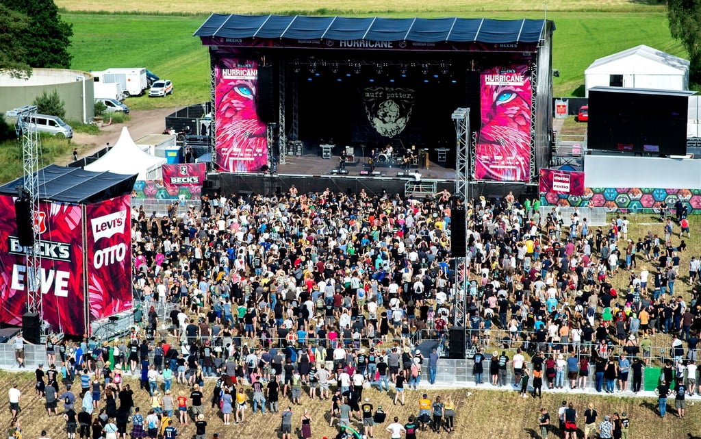 Festivalbesucher auf dem Hurricane Festival.
