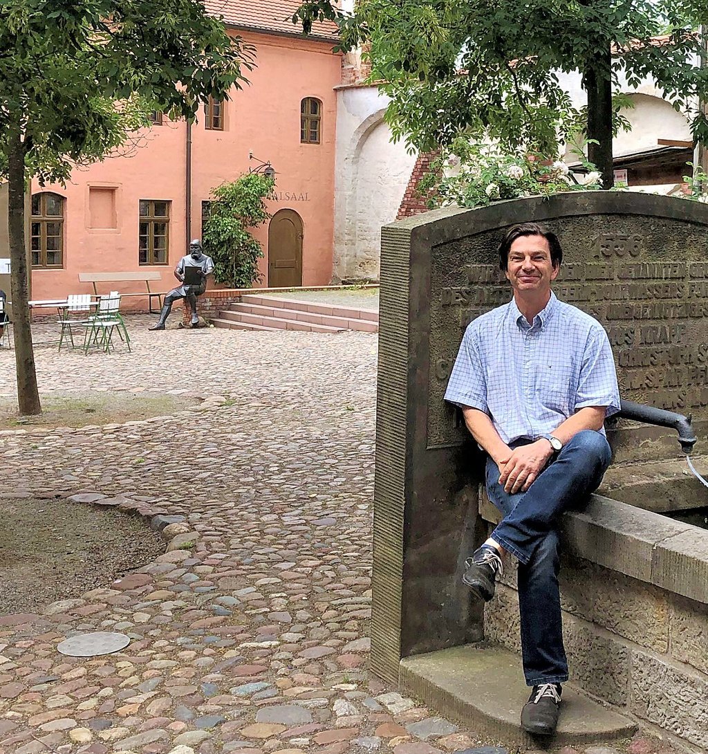 Stefan Kretschmar im Cranach-Hof in der Schlossstraße