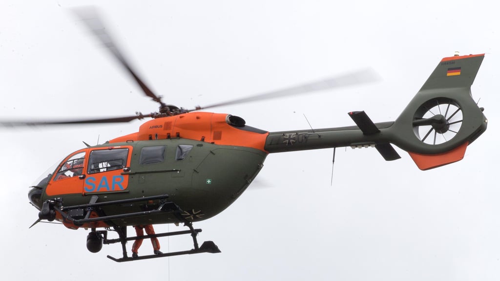 Der SAR-Hubschrauber aus Holzdorf kam zum Einsatz