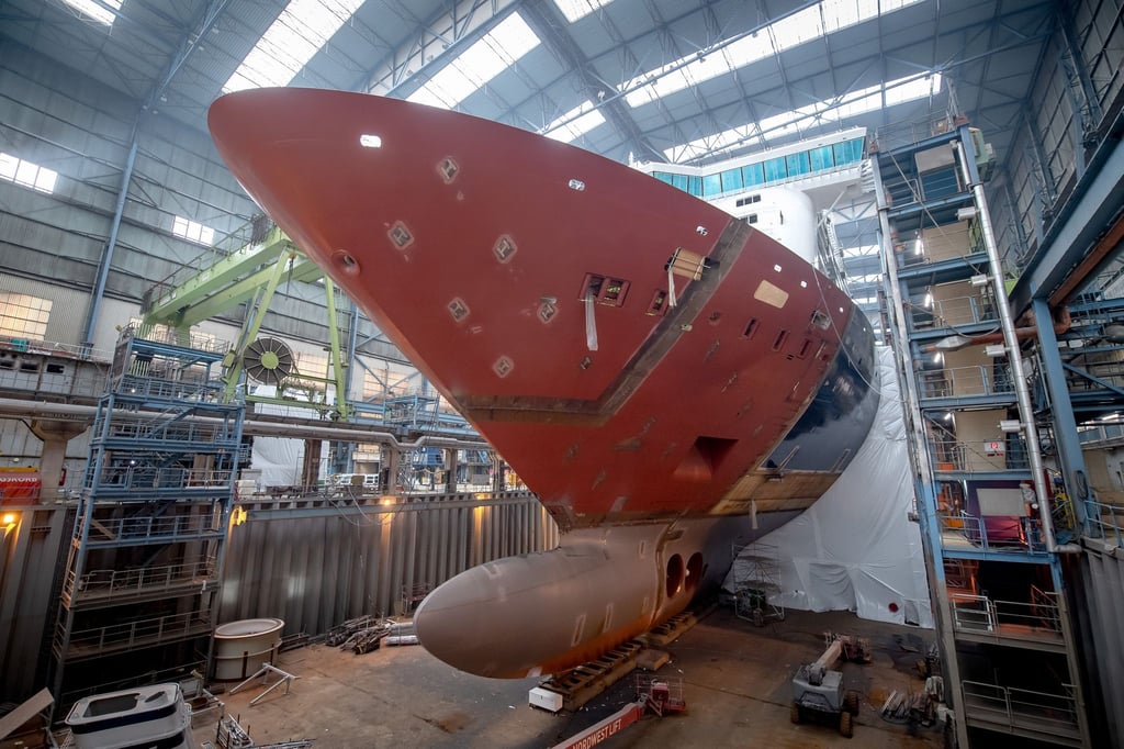 Schiffbau in der Meyer-Werft.
