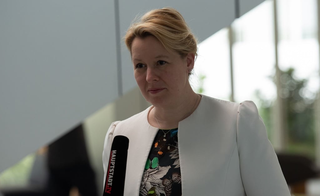 Franziska Giffey (SPD) bei einem Termin.
