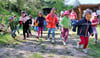 Eine Waldrallye war am Kindertag in Mittelhausen der Auftakt der Rohne-Racker für ihre große Kilometer-Sammelaktion.