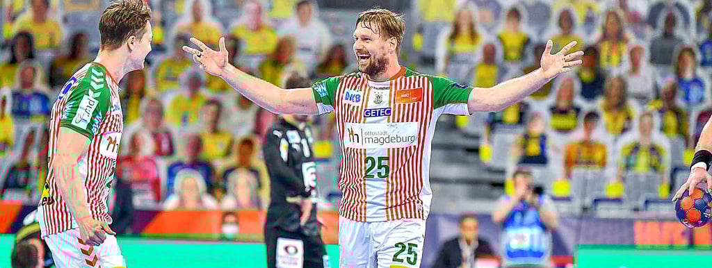 Marko Bezjak (r.) will sich mit Michael Damgaard am Saisonende über Rang drei in der Bundesliga freuen.