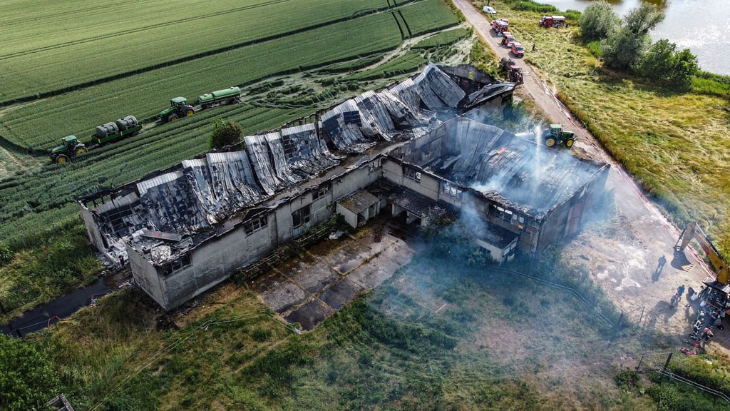 Der Großbrand in Wartenburg.