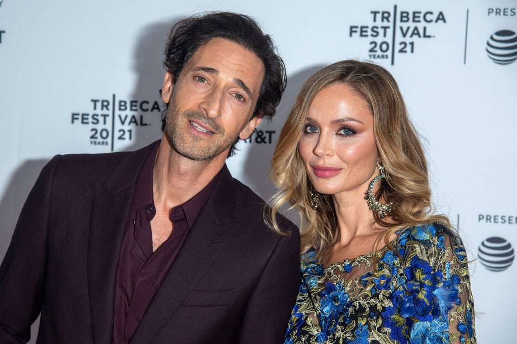 Die Ex-Frau des früheren Hollywood-Moguls Weinstein, Georgina Chapman, mit ihrem neuen Partner, Schauspieler Adrin Brody, bei der Ankunft auf dem roten Teppich vom New Yorker Tribeca Festival.