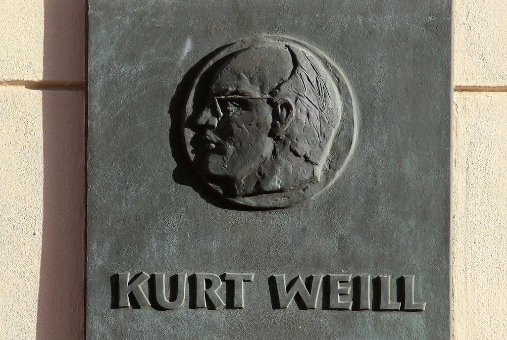 Gedenktafel für den Komponisten Kurt Weill (1900-1950).