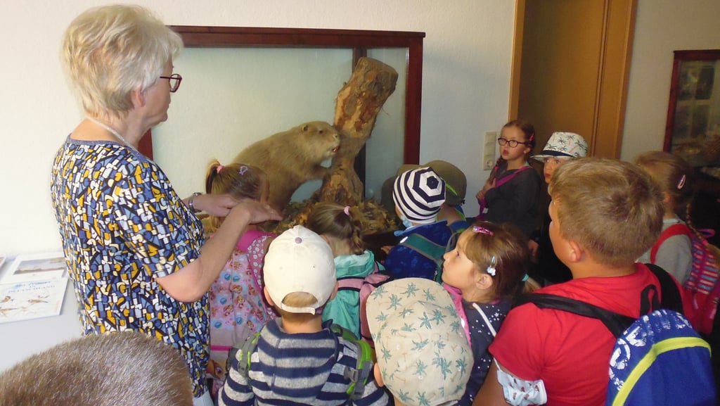 Die Aufgaben der Vogelschutzwarte Steckby lernten die Kinder außerdem kennen.