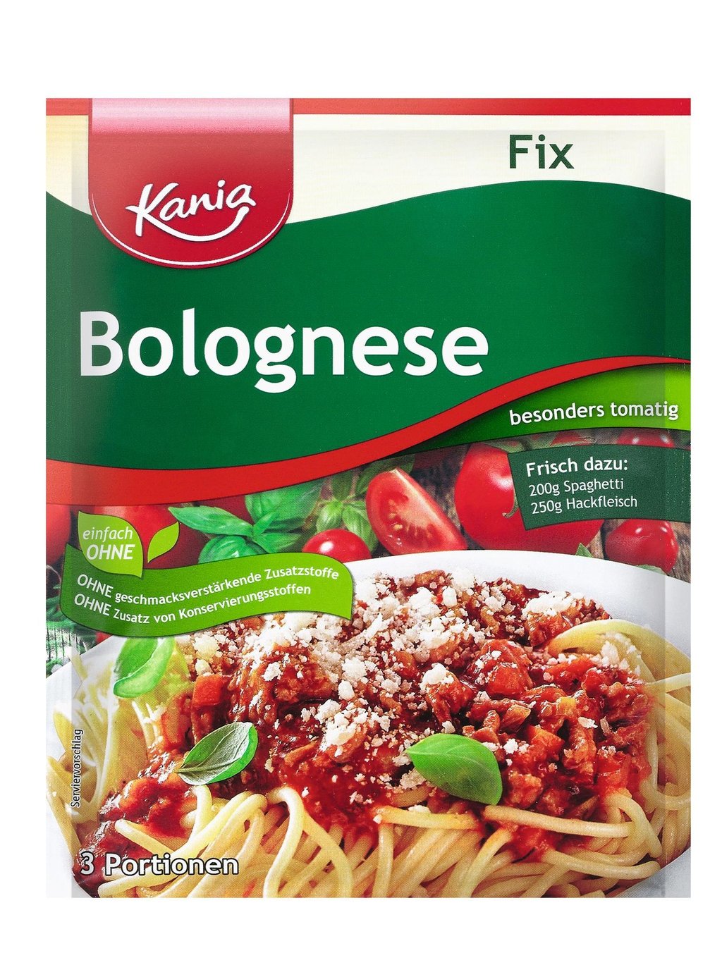 Nudelsoße „Kania Fix Bolognese“ vom Hersteller Haco.
