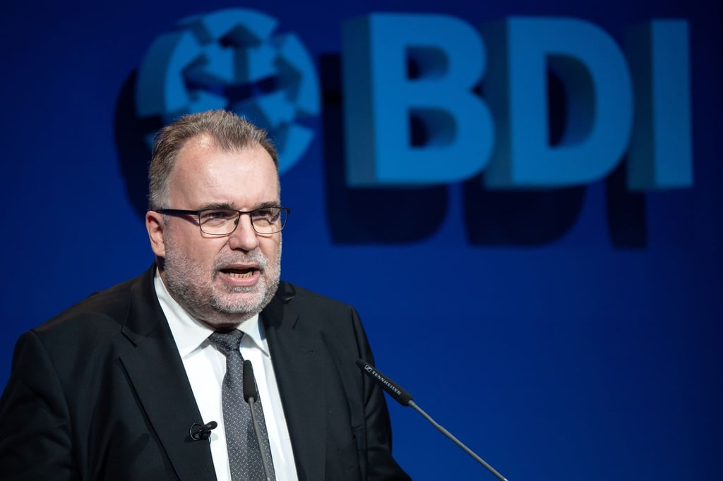 Siegfried Russwurm, Präsident des Bundesverbandes der Deutschen Industrie (BDI), spricht beim Tag der deutschen Industrie.