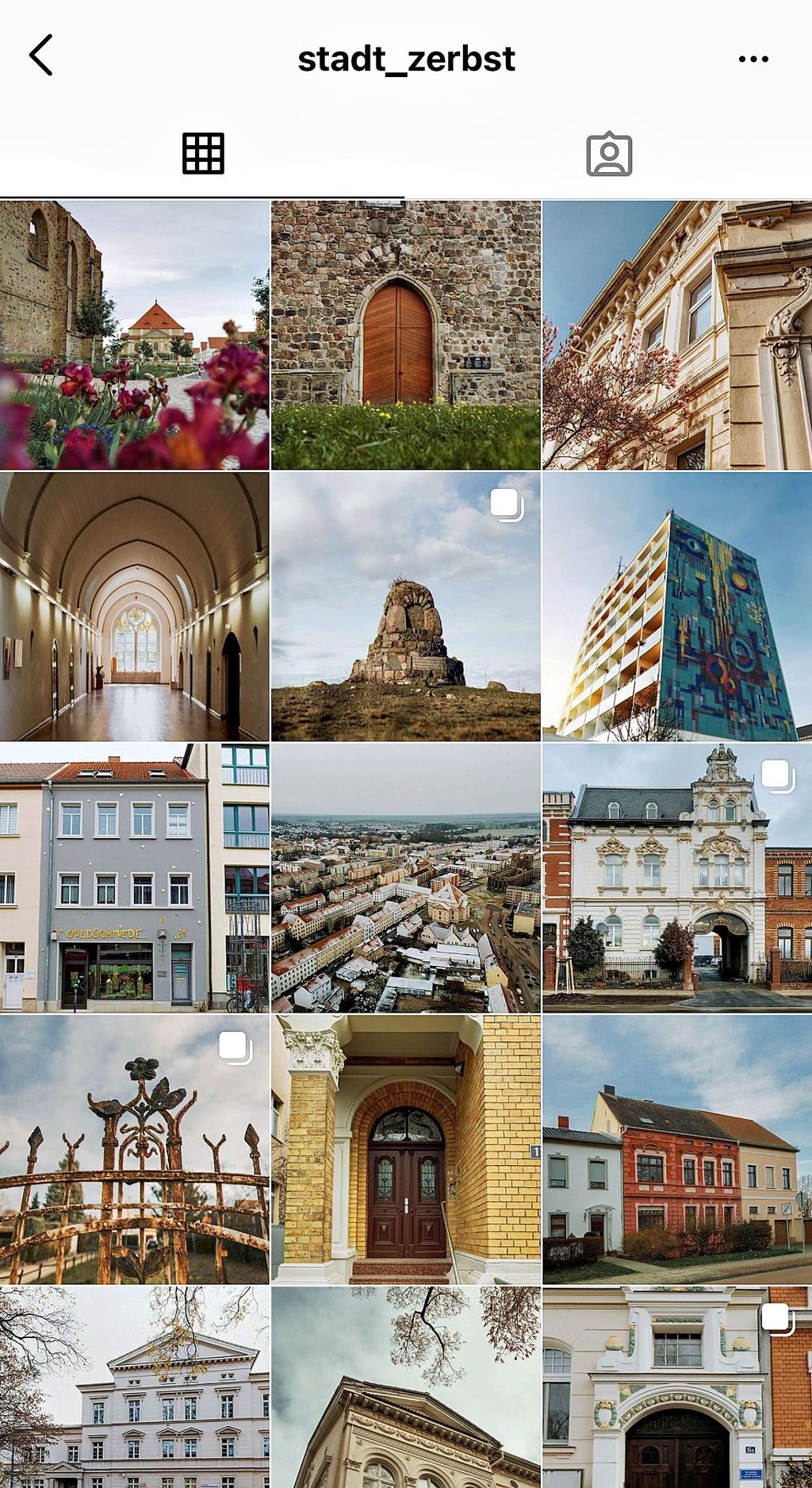 Auf Instagram werden die schönen Seiten der Stadt Zerbst gezeigt.