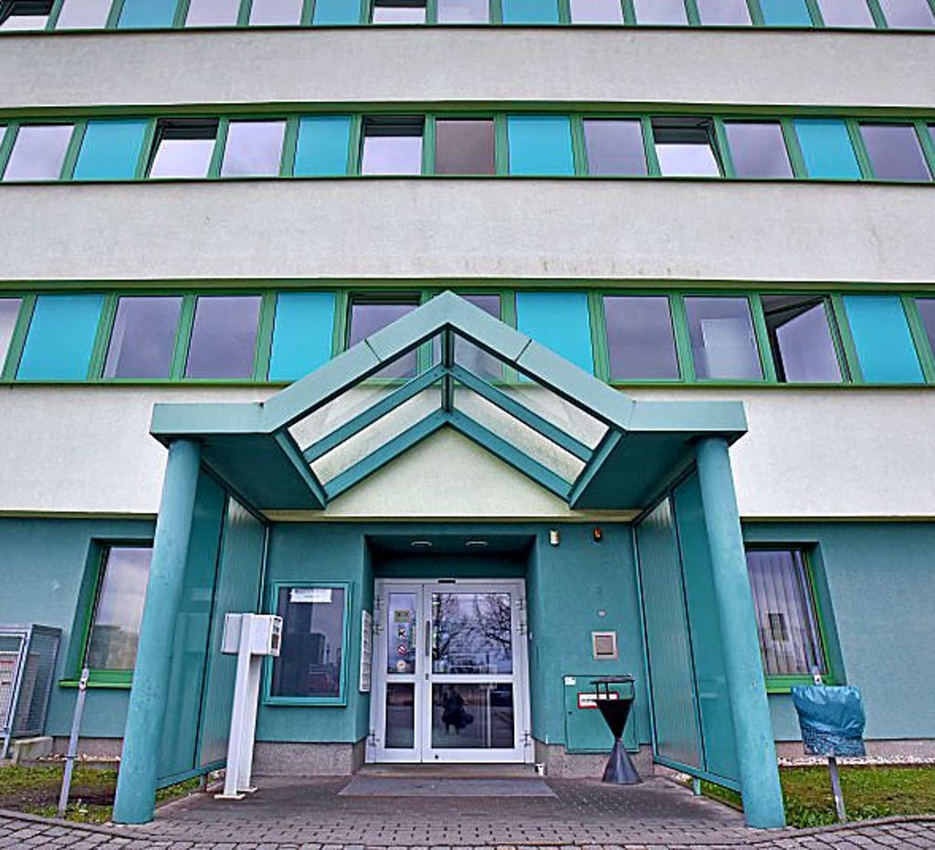 Eingangsbereich der KomBa in Bitterfeld