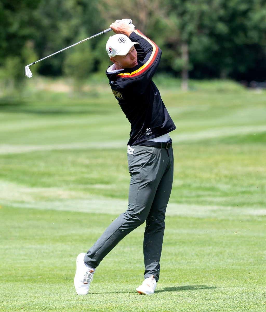 Konnte seine Runde vor dem Unwetter beenden: Bester deutscher Golfer an Tag eins war Amateur Matthias Schmid.