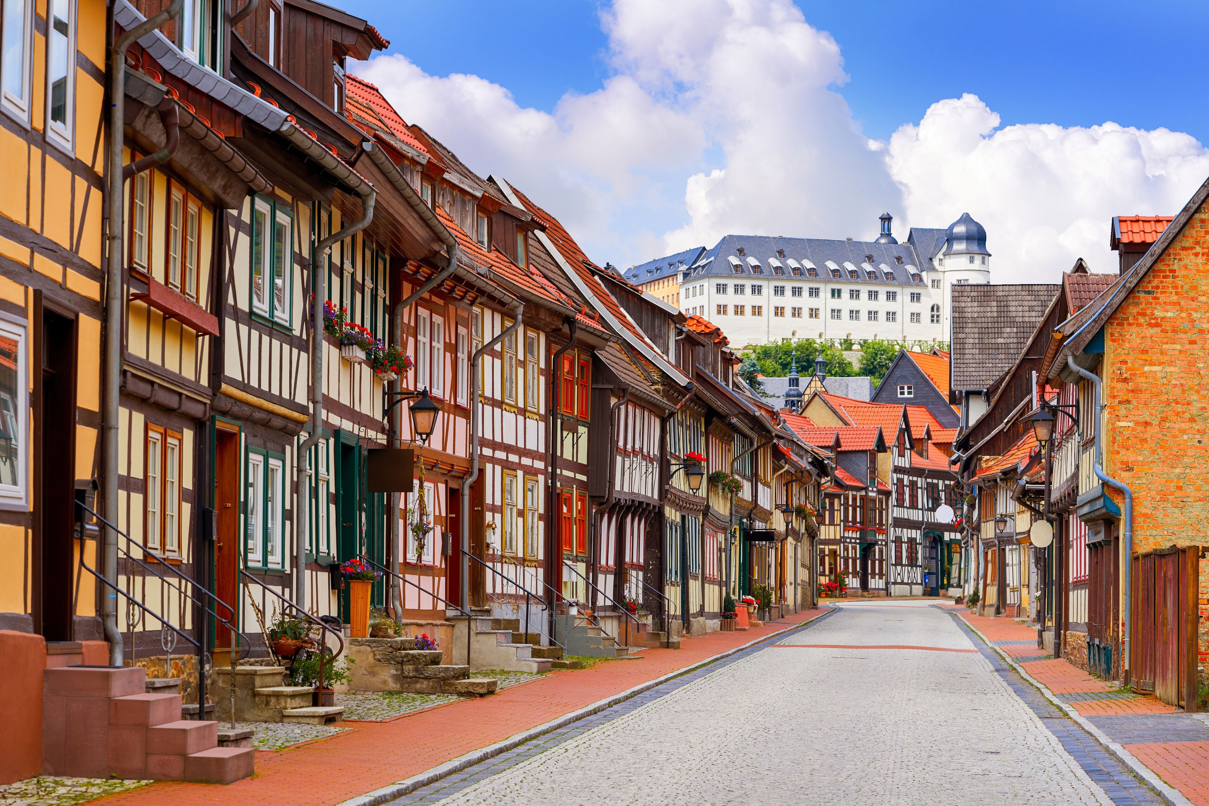 Leere Straße in Stolberg