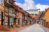 Leere Straße in Stolberg