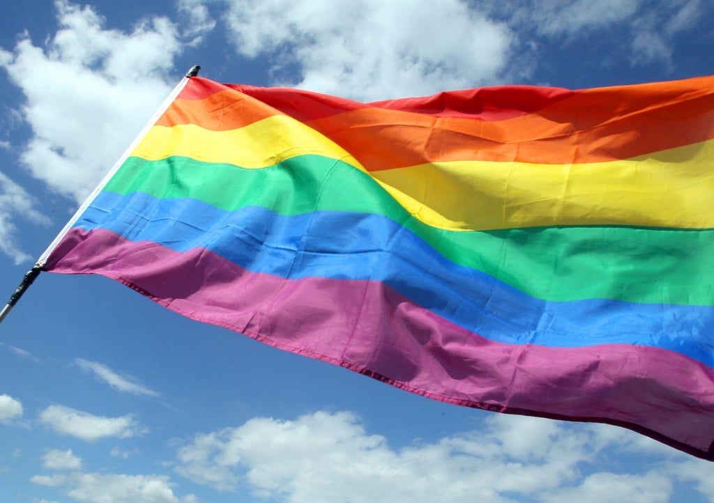 Die Regenbogenfahne. Ein Symbol für die LGBTQI+-Community. Symbolfoto: Wolfgang Kumm/dpa/Archivbild