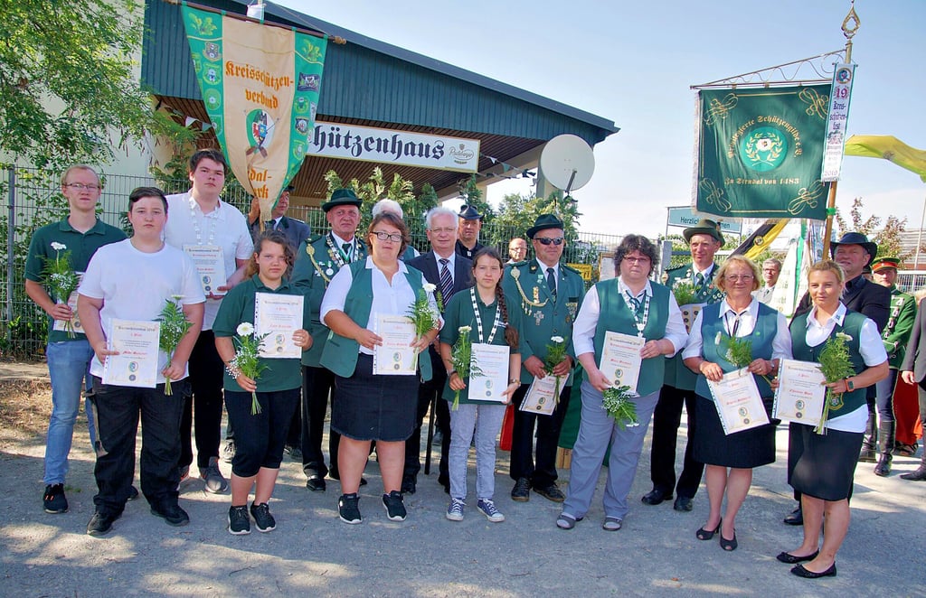 2019 wurde die bisher letzte Auflage des Kreisschützenfestes, hier mit den Majestäten, gefeiert – in Stendal. Am 13. August lädt die Schützengilde Eichstedt/Altmark zum Fest ein.