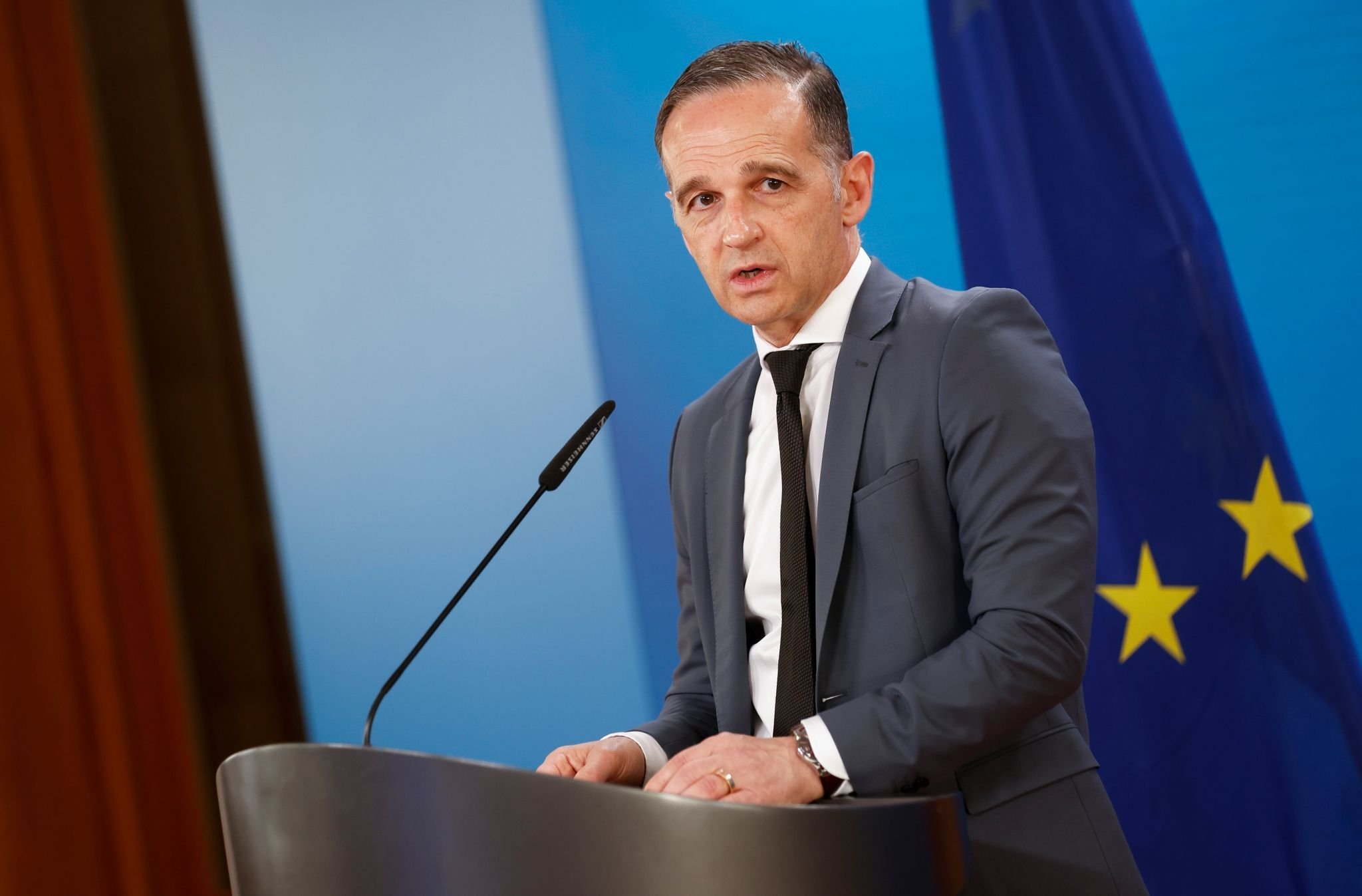 Der IS in Irak und Syrien sei zurückgedrängt, aber nicht geschlagen, sagt Außenminister Heiko Maas.