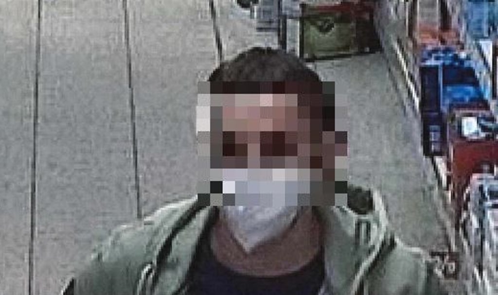 Verpixelter Täter