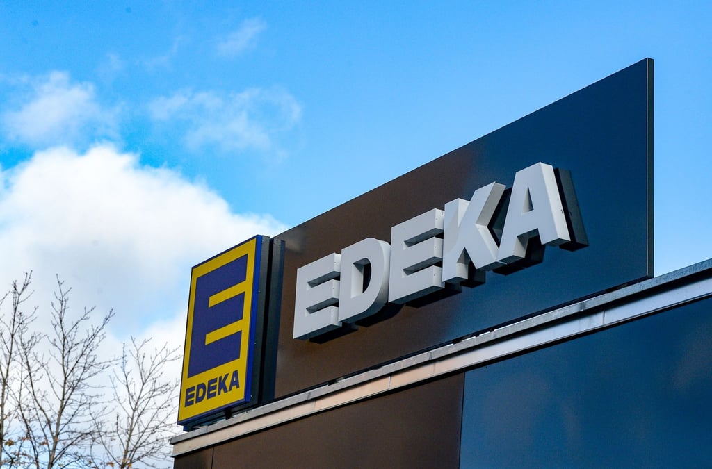 Das Logo vom Einzelhändler Edeka.