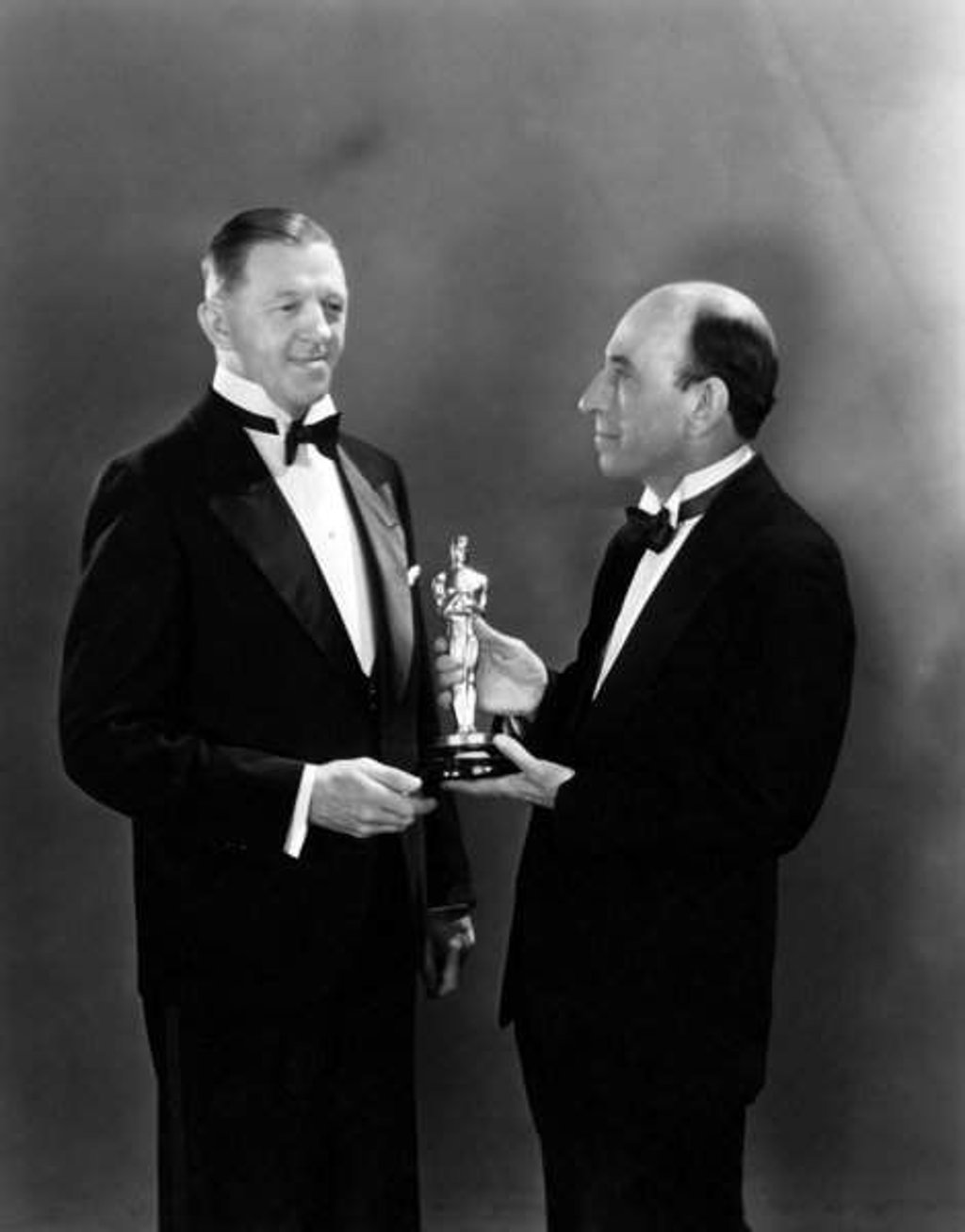 Hans Kraly and William C. De Mille at the 1928/29 (2nd) Academy Awards ceremony.