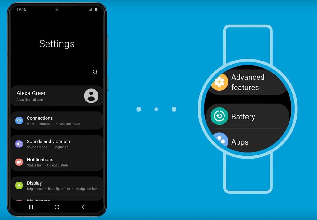 Tschüss Tizen, hallo Wear OS. So soll es bald auf den runden Displays von Samsungs Smartwatches aussehen.