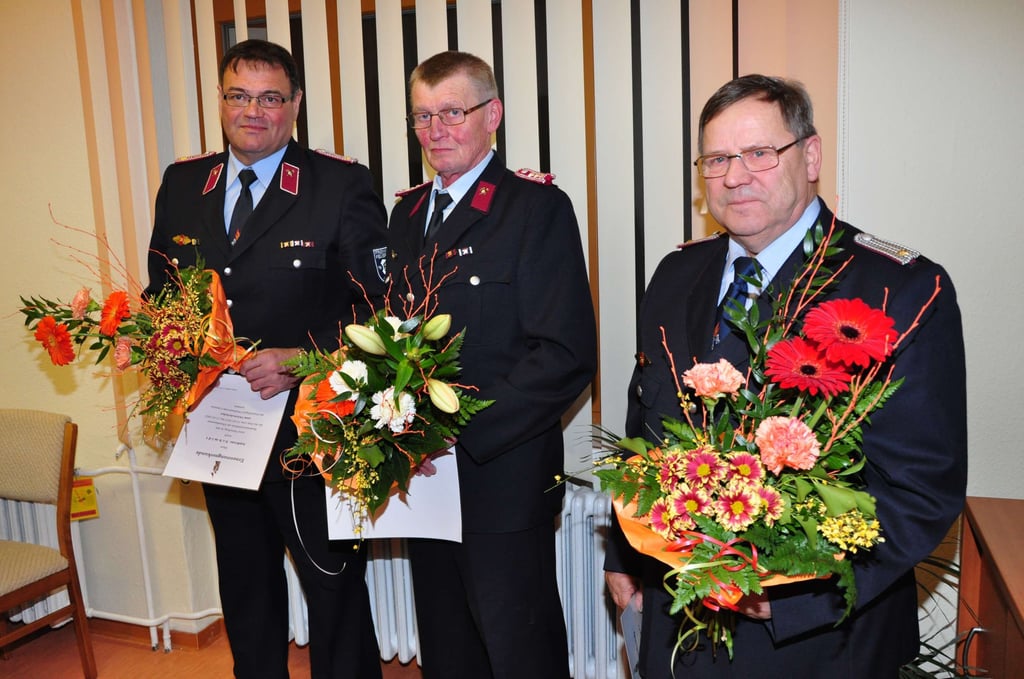 Andreas Schmidt, Wolfgang Gühne und Rainer Kepplinger (von links) nach ihrer Berufung im März 2015.