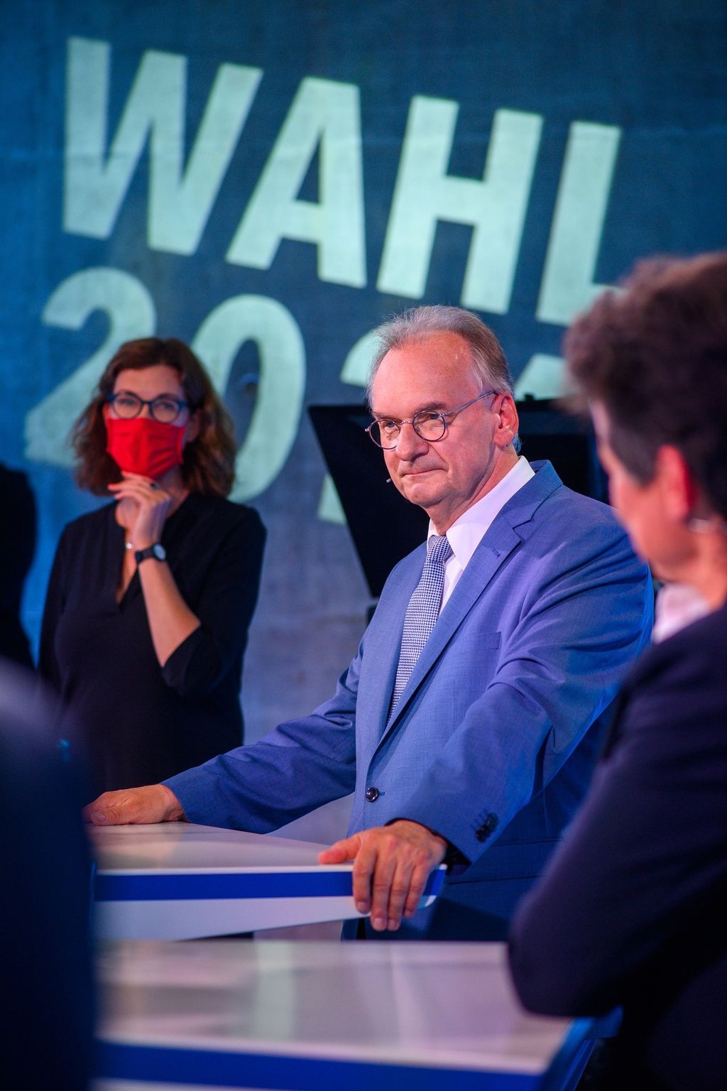 Ministerpräsident Reiner Haseloff (M).