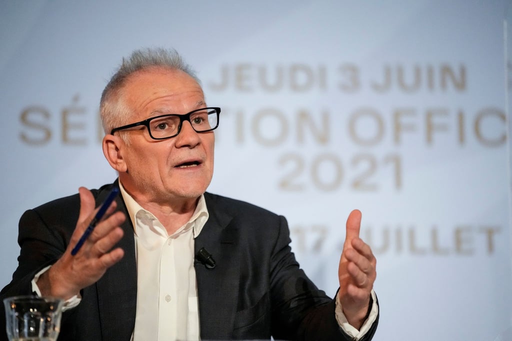 Thierry Frémaux, Direktor der Internationalen Filmfestspiele von Cannes, stellt die offiziellen Auswahl der Filmfestspiele vor.